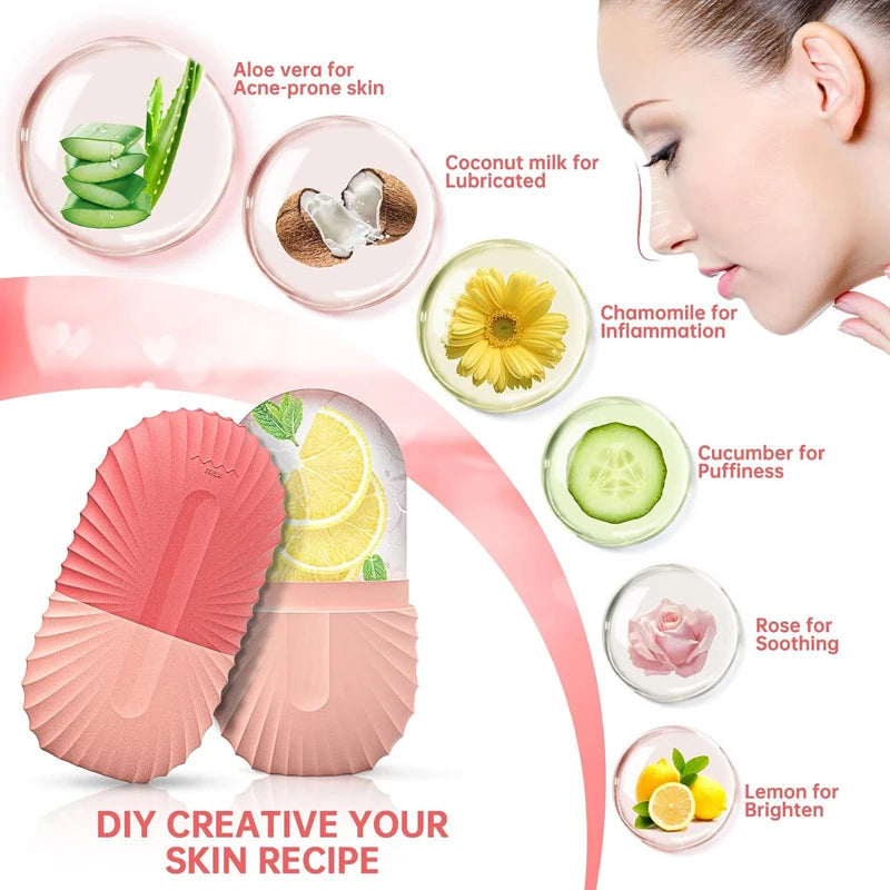 Ice Face Roller Beauty Massage Silicone